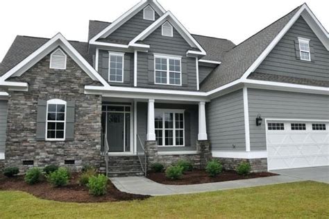 grey two story house exterior